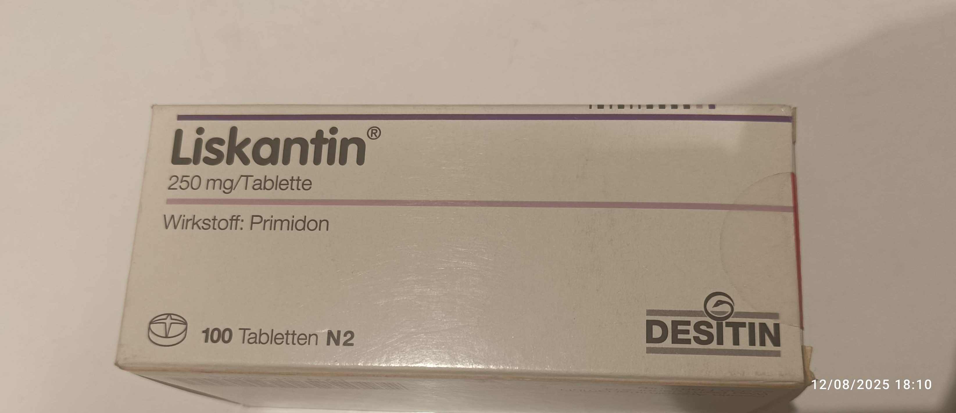 قرص لیسکانتین 250 میلی گرم LISKANTIN Tablet 250 mg